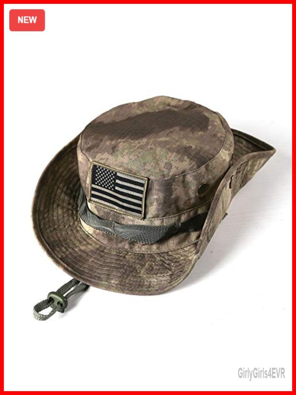 Boonie Hat Wide Brim Mesh Sun Fishing Hat Adjustable Chin Strap Lightweight